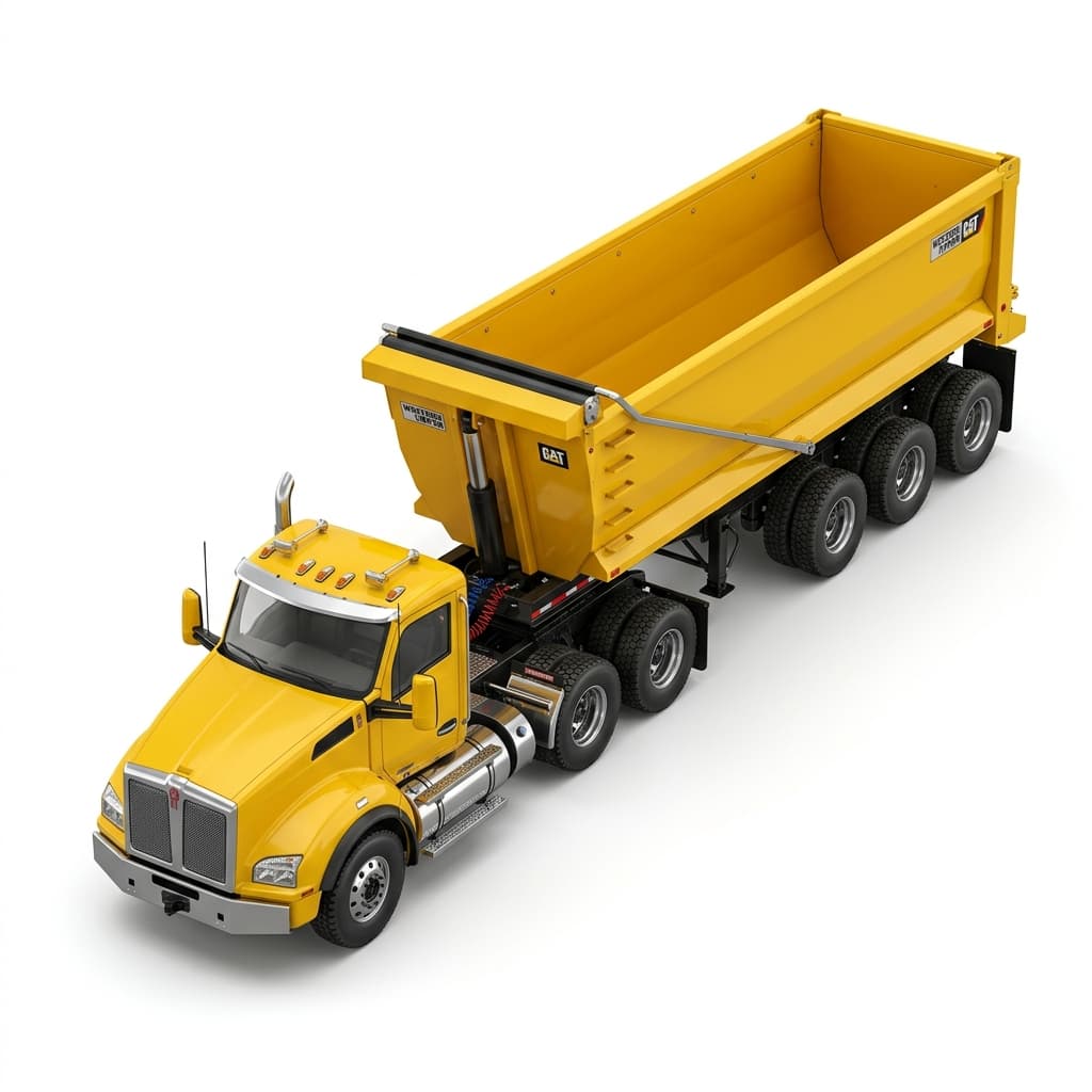 Semi-Trailer Dump Truck (18–22 Roda)