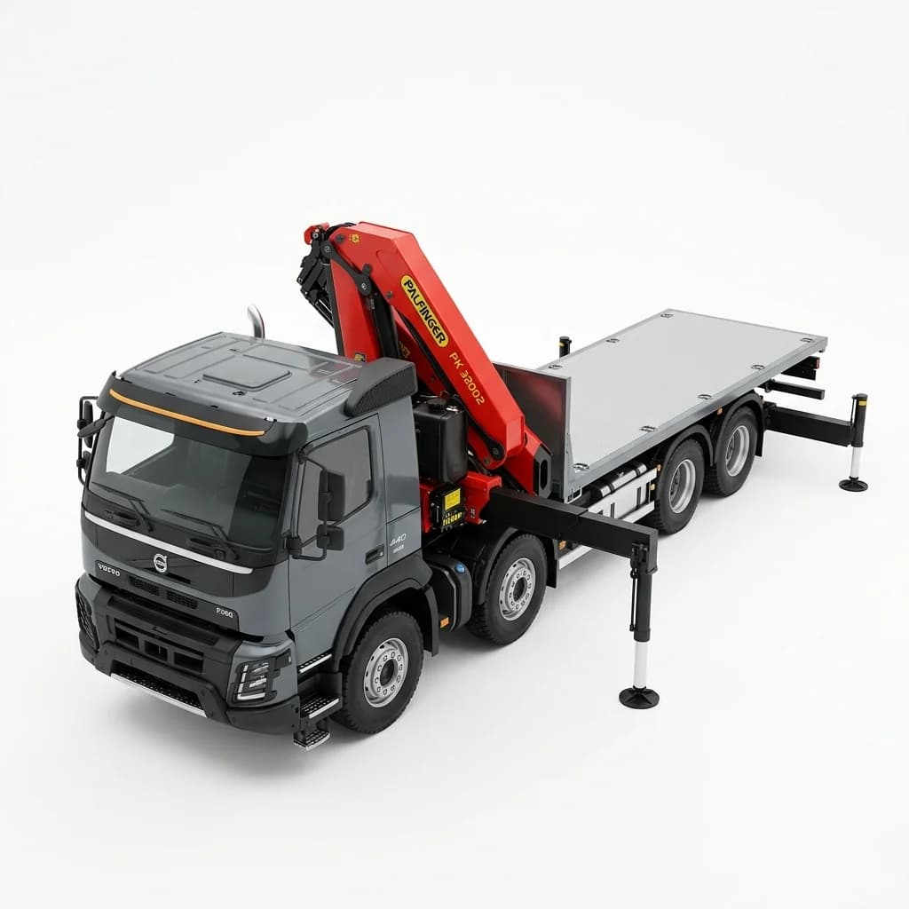 Sewa Truk Crane Foco 15 Ton Heavy Duty Kapasitas Derek 15 Ton (Muatan Bak ~15 Ton) - Armada Hunimax